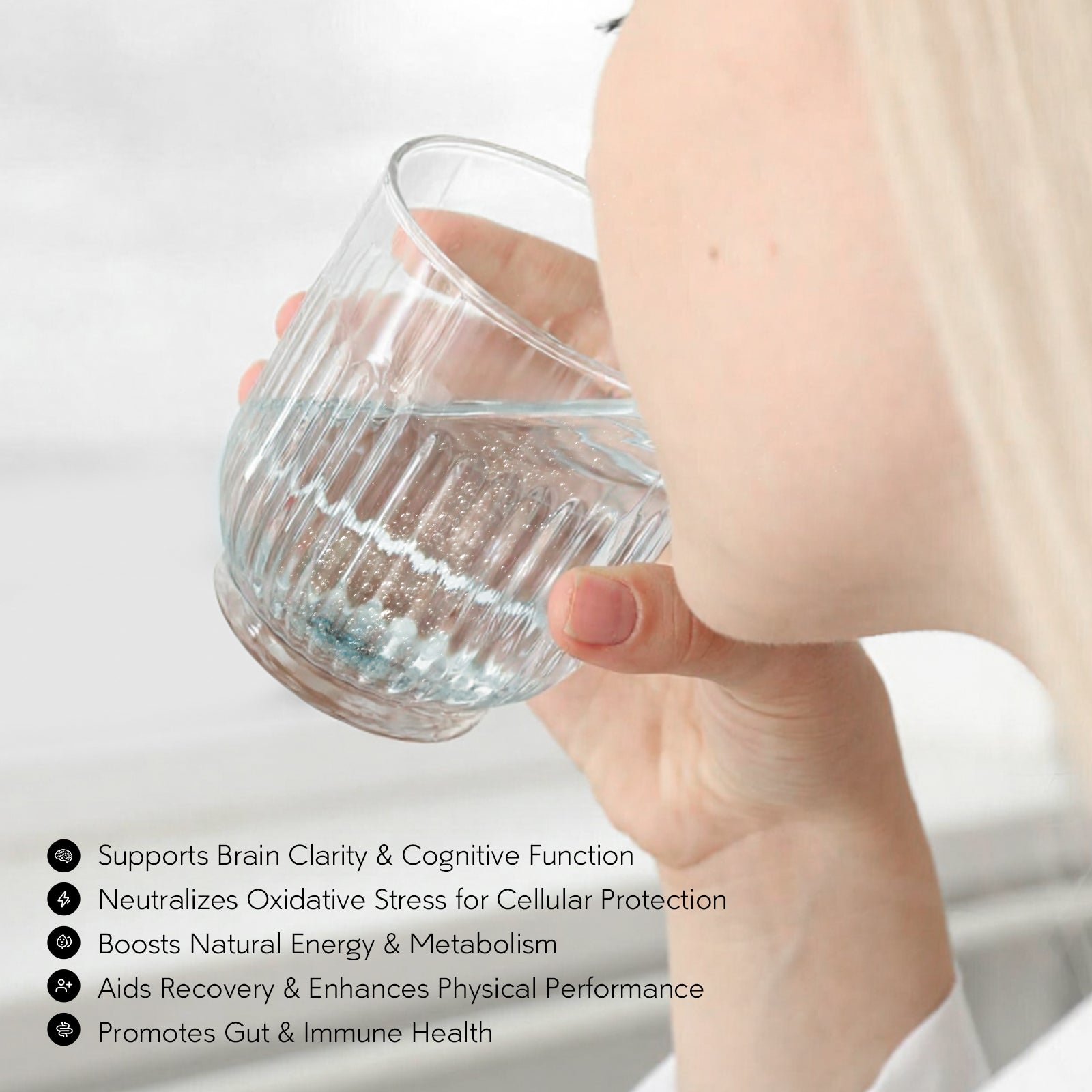 Molecular Hydrogen Water Tablets with Magnesium,108 PPM Hydrogen Tablets for Drinking Water, Fast-Dissolve Hydrogen Tablet, Rich in Antioxidants - Energy, Brain & Cellular Health - 90Counts